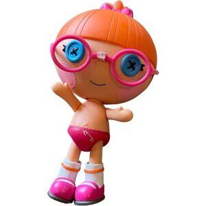 Lalaloopsy Littles Doll Specs Reads A Lot With Pink Glasses & Button Eyes 8"
